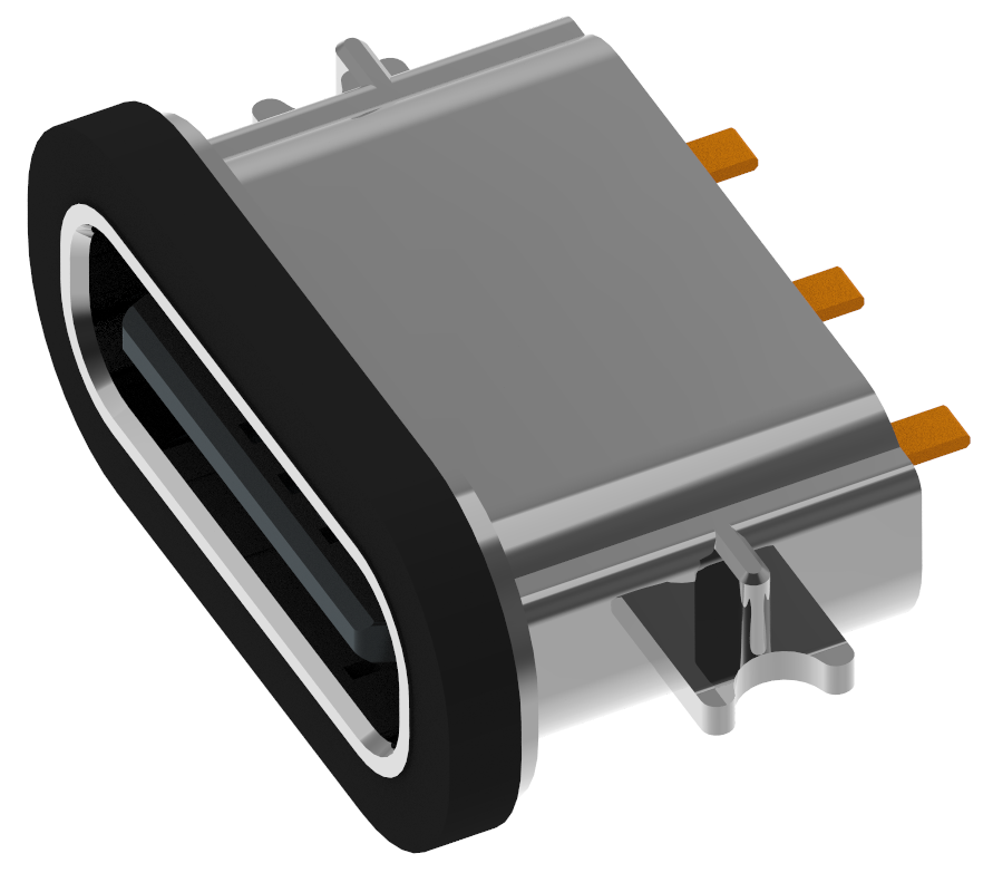 XB-TYPE C 3P 침판 1.6 방수 암좌 L=6.7mm(강판 포함)(아연 합금 케이스)